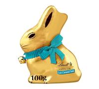 Lindt - Moulage LAPIN OR - Chocolat Lait Caramel salé, 100g