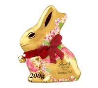 Lindt - LAPIN OR - Moulage Chocolat au Lait - Edition Fleurs - Idéal pour Pâques, 200g