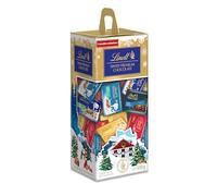 Lindt - Napolitains SWISS PREMIUM CHOCOLATE - Mix de Chocolats Lait-Noisettes, Lait-éclats de Nougat, Blanc-éclats de Nougat, LINDOR Lait, Noir Pointe de Sel, Lait Noix de Coco - Idéal pour Noël, 500g
