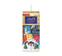 Lindt - Napolitains SWISS PREMIUM CHOCOLATE - Mix de Chocolats -Noisettes, éclats de Nougat, Blanc-éclats de Nougat, LINDOR, Noir Pointe de Sel, Noix de Coco - Idéal pour Noël, 500g