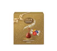 Lindt - Petite Boîte Cadeau LINDOR - Assortiment de Chocolats au Lait, Noir et Blanc - Idéal pour Noël, 112g