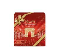 Lindt - Petite Boîte CHAMPS-ÉLYSÉES Lait - Assortiment de Chocolats au Lait - Pralinés, Croustillants et Onctueux - Idéal pour Noël, 97g