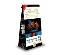 Lindt - Sachet de chocolat mini carrés EXCELLENCE - Assortiment de Chocolats Noir 70%, Noir Fleur de Sel et Lait Extra Fondant, 154g