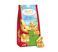 Lindt - LAPIN OR - Sachet de Mini-Moulages - Chocolat au Lait - Idéal pour Pâques, 120g