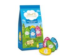 Lindt - Sachet de Mini-Moulages ŒUFS A CACHER - Chocolat au Lait - Idéal pour Pâques, 120g