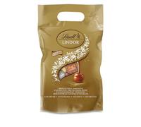 Lindt - Sachet Grand format LINDOR - Assortiment de Chocolats au Lait, Noir 60%, Blanc et Lait-Noisettes - Cœur Fondant, 1kg