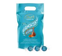 Lindt - Sachet Grand format LINDOR - Chocolat au Lait-Caramel Pointe de Sel - Cœur fondant, 1kg