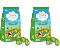 Lindt - Sachet MINI ŒUFS - Chocolat Lait Praliné - Idéal pour Pâques, 180g