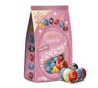 Lindt Sachet Rose d'Œufs LINDOR - Assortiment Chocolat 6 Recettes, 350g