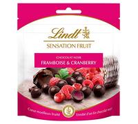 Lindt Sensation Fruit Framboise & Cranberry 65 g - Lot de 4