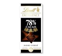 Lindt Chocolat noir corsé 78% cacao - La tablette de 100g