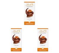 Lindt - Tablette CRÉATION Caramel - Chocolat au Lait, 150g (Lot de 3)