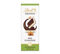 Lindt - Tablette CRÉATION Pâte d'Amande - Chocolat Noir, 110g