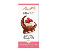Lindt - Tablette Pavlova Framboise CREATION - Chocolat au Lait, 150g
