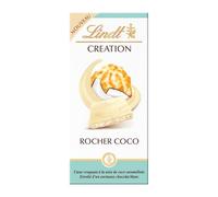 Lindt Tablette Création Blanc Rocher Coco – Chocolat blanc – 145 g
