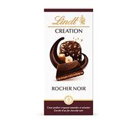 Lindt – Tablette CRÉATION Rocher Noir – Chocolat noir – 150 g