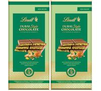 Lindt - Tablette DUBAI STYLE CHOCOLATE - Chocolat au Lait Pistache Kadaif, 145g (Lot de 2)