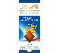 Lindt - Tablette Caramel EXCELLENCE - Chocolat au Lait, 100g