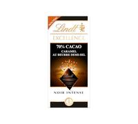 Lindt - Tablette EXCELLENCE 70% Cacao Caramel Beurre Demi-sel - Chocolat Noir 70%, 100g
