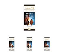 Lindt - Tablette EXCELLENCE Noir 85% Cacao & Lait à la Pointe de Sel - Fusion de Chocolat Noir & au Lait, 100g (Lot de 4)