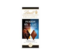 Lindt - Tablette EXCELLENCE Noir 85% Cacao & Lait à la Pointe de Sel - Fusion de Chocolat Noir & au Lait, 100g