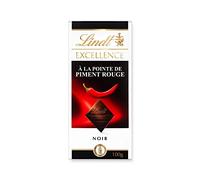 Lindt - Tablette EXCELLENCE Noir à la Pointe de Piment Rouge - Chocolat Noir, 100g