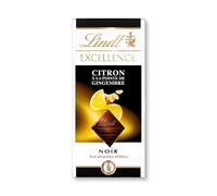 Lindt - Tablette Citron Pointe de Gingembre EXCELLENCE - Chocolat Noir - 100g