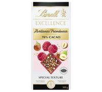 Lindt - Tablette Framboise Noisettes 70% de Cacao EXCELLENCE - Chocolat Noir - 100g