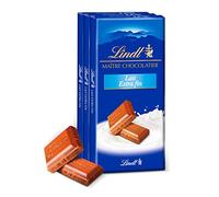 Lindt - Tablette Lait Extra Fin MAITRE CHOCOLATIER - Chocolat au Lait - 110g - Lot de 3