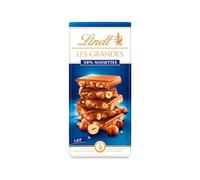 Lindt - Tablette LES GRANDES 34% Noisettes - Chocolat au Lait, 150g | Chocolat Lait • Tablette • Croquant • Gourmand • Noisettes • Moment de plaisir.