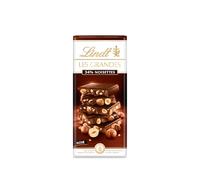 Lindt - Tablette LES GRANDES 34% Noisettes - Chocolat Noir, 150g
