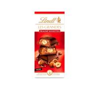 Lindt Tablette Les Grandes Praliné Noisettes – Chocolat noir – 225 g