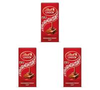 Lindt - Tablette LINDOR - Chocolat au Lait - Cœur Fondant, 150g (Lot de 3)