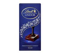 Lindt - Tablette LINDOR - Chocolat Noir - Cœur Fondant, 150g