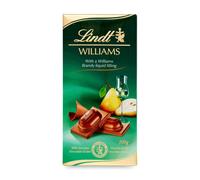 Lindt Williams Tablette de lait entier fourrée à l'eau-de-vie de poire Williams 100g