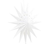 Lindvallen étoile de Noël avec lumière papier Ø60 cm suspension blanc.