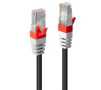 LINDY 0.5m Cat.6A S/FTP LSZH Ethernet Network Cable, Cat6 Black