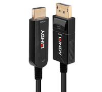 LINDY 10m Fibre Optic Hybrid DisplayPort 1.2 to HDMI 18G Cable