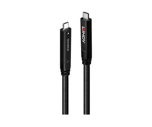 LINDY 15m USB 3.2 Gen 2 and DP 1.4 Type C Hybrid Cable