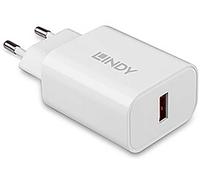 Lindy Adaptateur secteur USB-A 18W Blanc Quick Charge 3.0