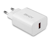 LINDY 18W USB Typ A Charger Chargeur USB 18 W 1x USB-A blanc intérieure