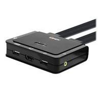 LINDY Commutateur KVM HDMI souris, clavier 3840 x 2160 Pixel