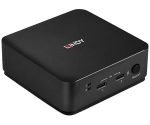 LINDY 2 Port Typ C, Dual HDMI 4K60 KVM Switch 2 ports Commutateur matrice KVM 3840 x 2160 Pixel