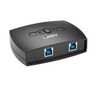 Lindy 2 Port USB 3.0 Switch - Commutateur de partage des périphériques USB - 2 x SuperSpeed USB 3.0 - de bureau