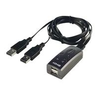 LINDY 2 Port USB KM Switch KM Tastatur & Maus Switch USB für 2 Rechner