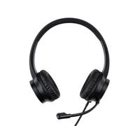 Lindy 20439 casque Avec fil Arceau Bureau/Centre d'appels USB Type-C Noir
