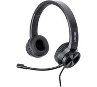 Lindy Micro-casque sur-oreille filaire USB-A/USB-C noir