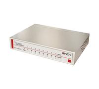 Lindy 25045 commutateur réseau Géré Gigabit Ethernet (10/100/1000) Connexion Ethernet, supportant l'alimentation via ce port (PoE) Argent