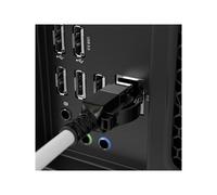 LINDY 2m Cat.6A S/FTP Security Network Cable Grey