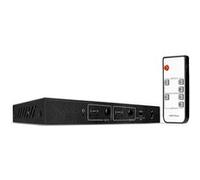 Lindy 2x2 HDMI 18G Matrix - Commutateur vidéo/audio - de bureau Noir G